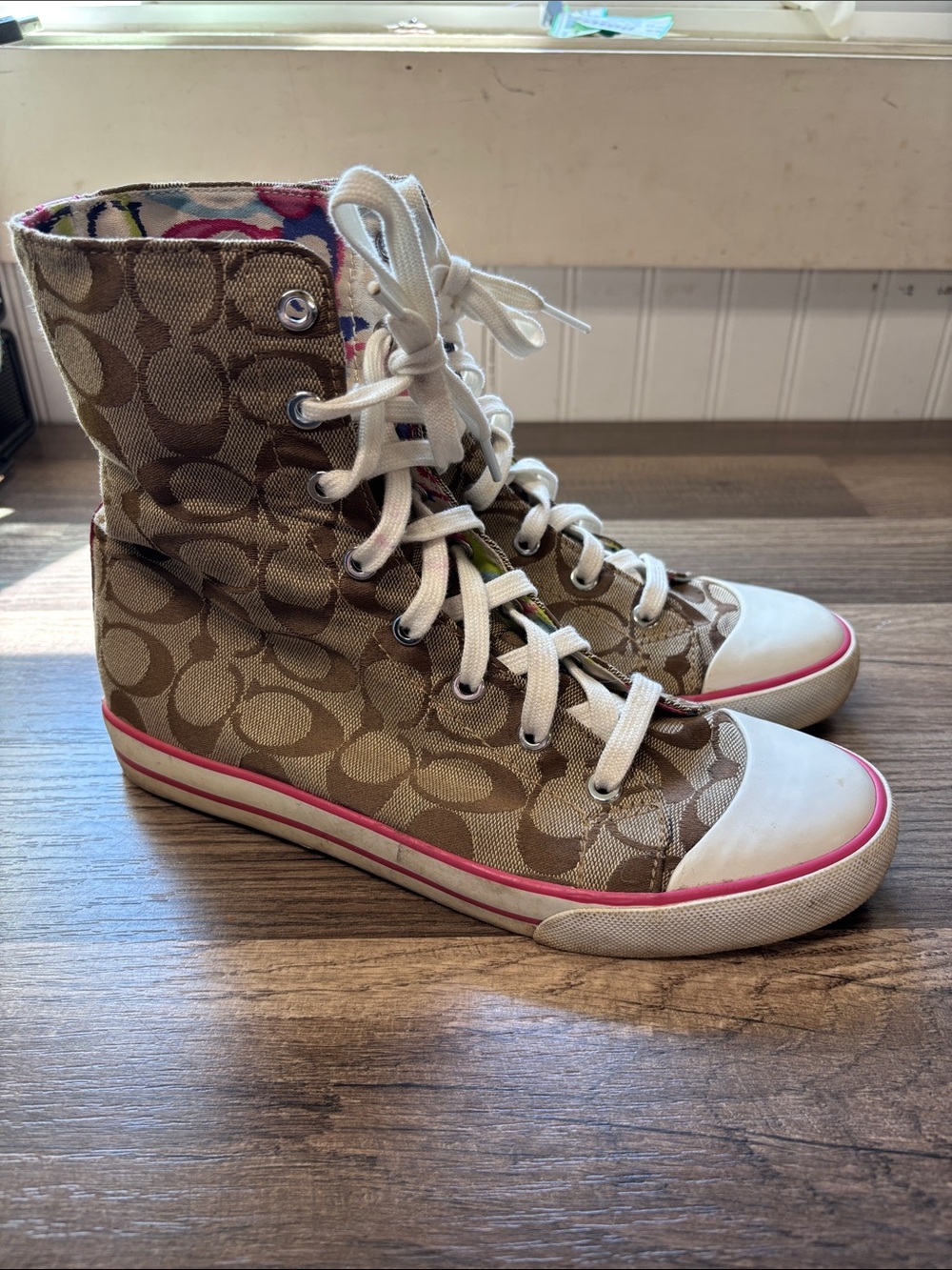 Coach "Bonney" high top sneakers